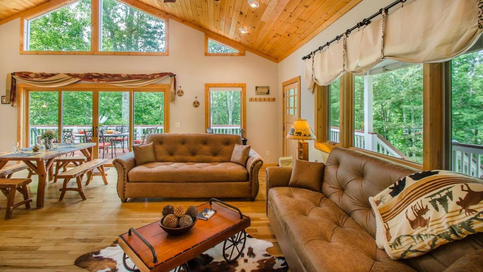 Serene Mountain And Sunset Views 3Bd Cabin 富兰克林 外观 照片